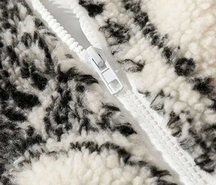 Bandana Vibe Fuzzy Jacket     - VILIVAUN