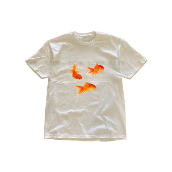 Gold Fish Graphic T-shirt