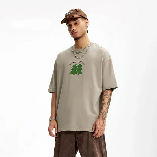 Pine Tree Print T-shirt