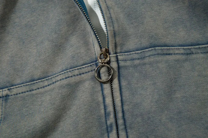 Y2k Vintage Washed Acid Hoodie - VILIVAUN