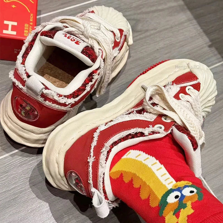 Y2K Broken Style Shoes     - VILIVAUN