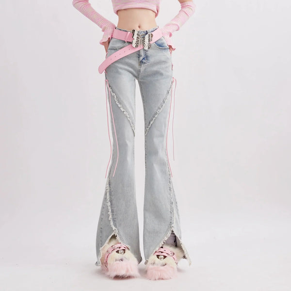 Soft Girl High Waist Wide Leg Jeans