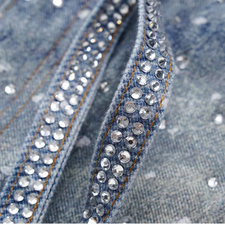 Glowing Starts Denim Jeans - VILIVAUN
