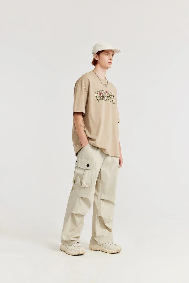 Trendy Loose Fit Cargo Pants     - VILIVAUN