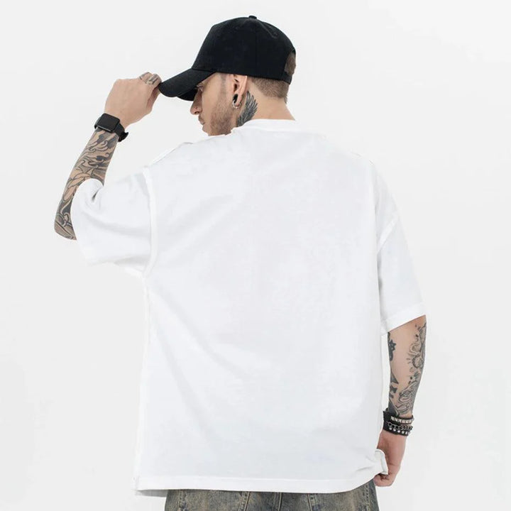 NUMBERS Print Gothic T-Shirt     - VILIVAUN