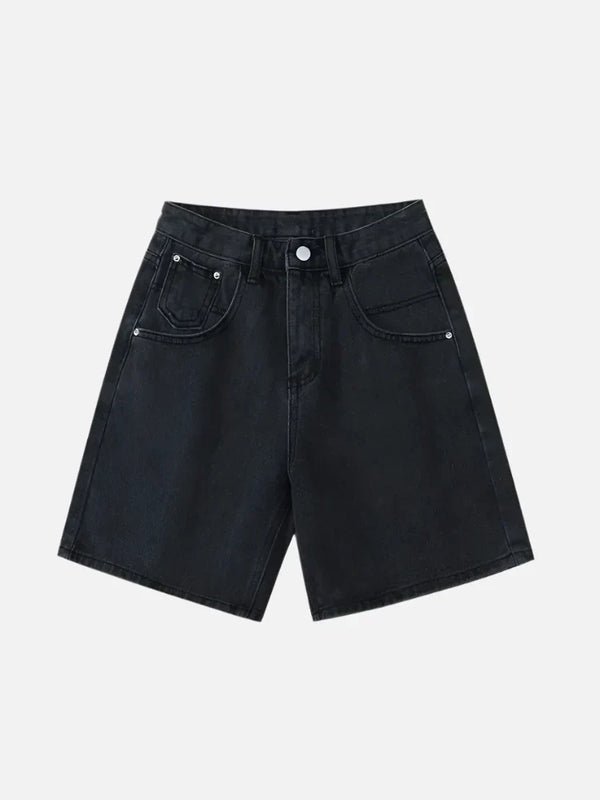 High-waisted Denim Shorts