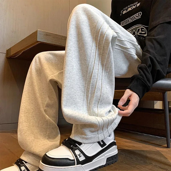 Vintage Casual Drawstring Baggy Sweatpants