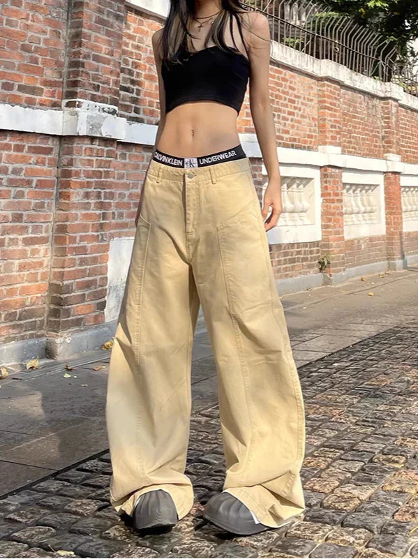 Vintage Khaki Y2K Baggy Jeans