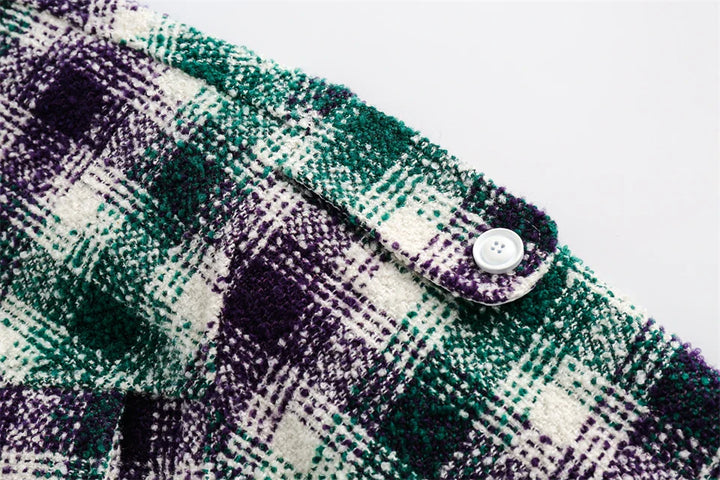 Colourful Vintage Oversize Jacket jacket    - VILIVAUN
