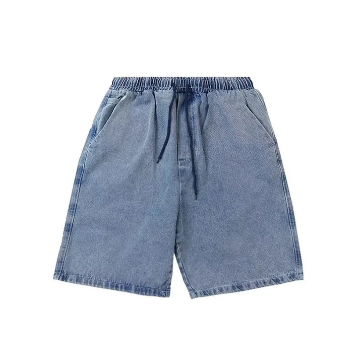 Y2K Vintage Blue Denim Oversized Jort  Blue S  - VILIVAUN