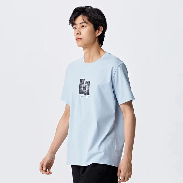 Galaxy Printed Oversized T-Shirt  Blue XS  - VILIVAUN