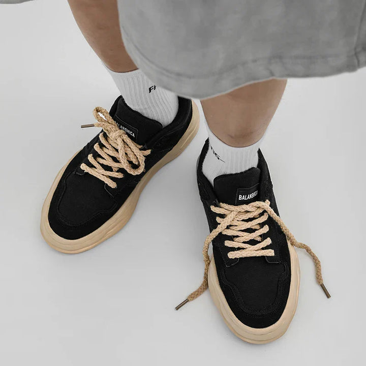 Breathable Canvas Mesh Mixed Colors Shoes     - VILIVAUN