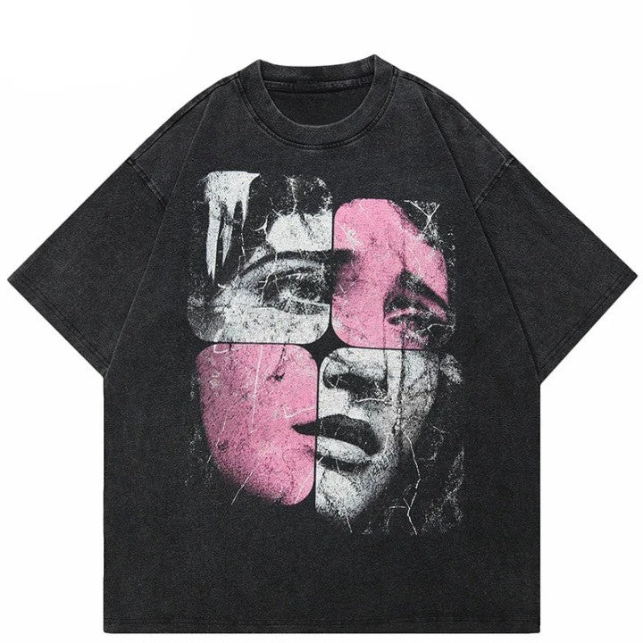 Rain Woman Puzzle T-Shirt     - VILIVAUN