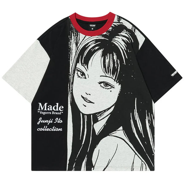 Dark Anime Characters Color block Hip T-Shirt