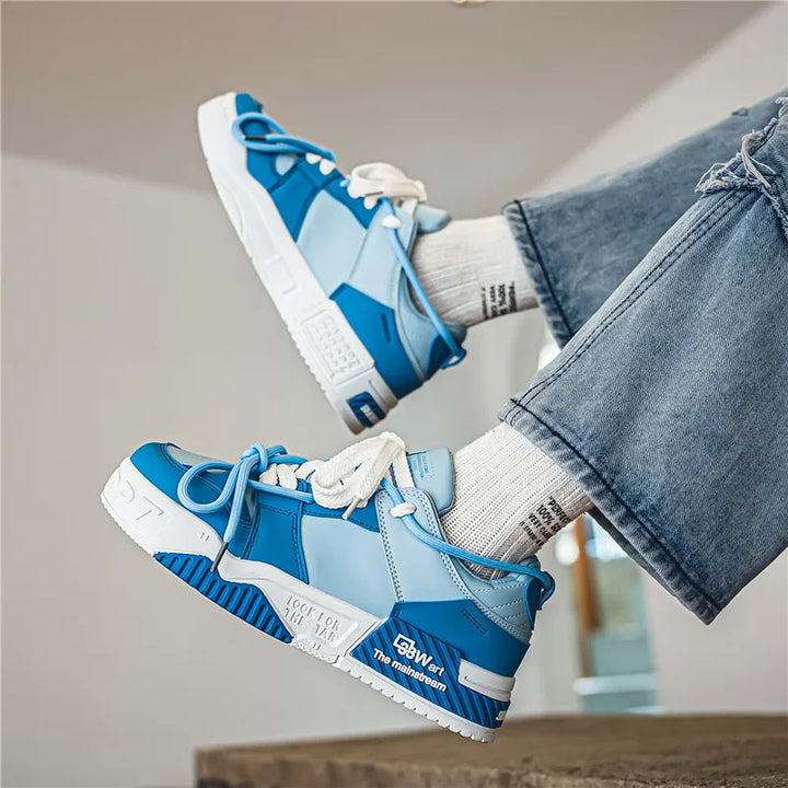 Bold Color Fusion  Sneakers     - VILIVAUN