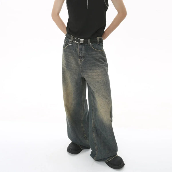 Y2K Vintage Washed Wide Leg Jeans