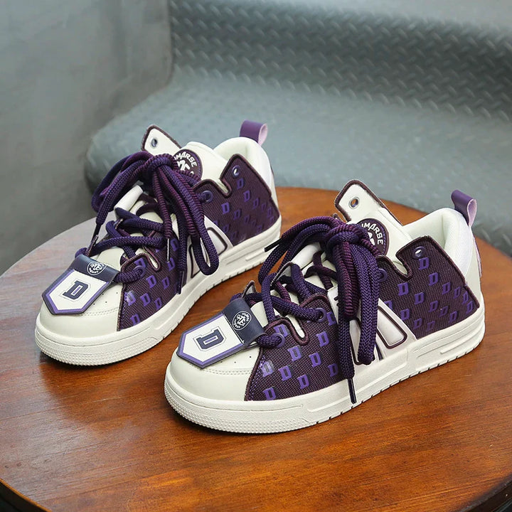 Y2K Purple Pulse Sneakers     - VILIVAUN