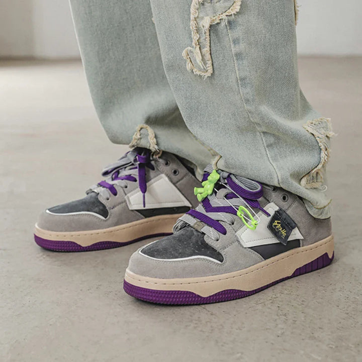Urban Hip Retro Skate Sneakers     - VILIVAUN