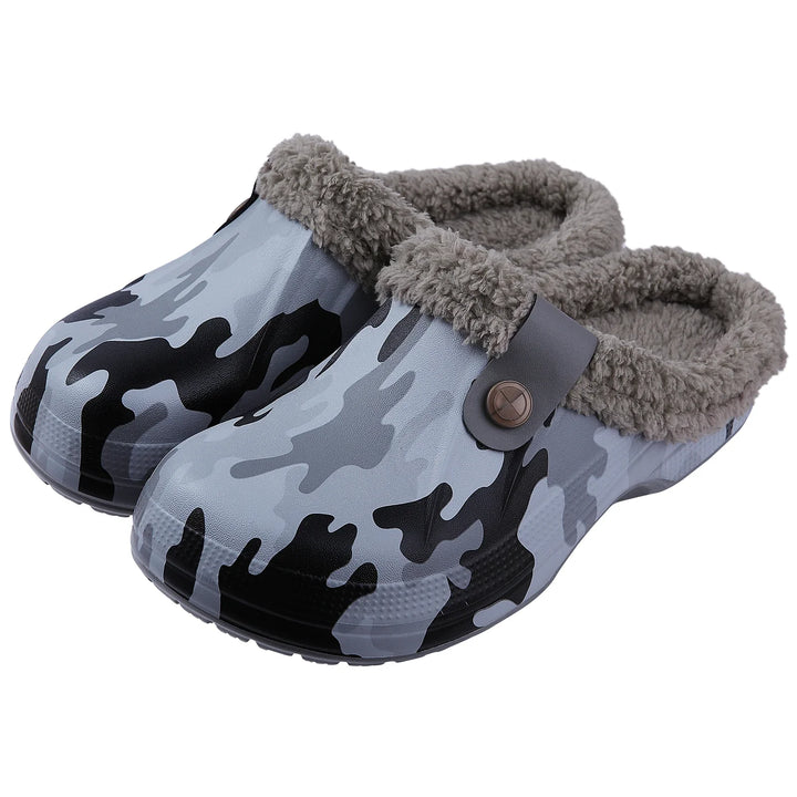 Fuzzy Waterproof Slippers  Camouflage 35-36  - VILIVAUN