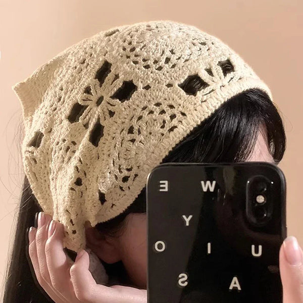 Vintage Knitted Hollow Out Headband