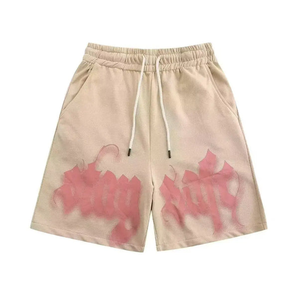 Letter Print High Street Shorts