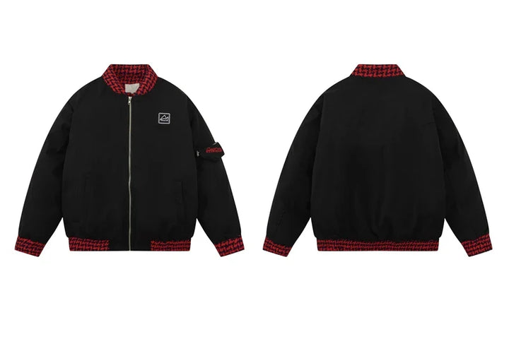 Urban Chic Bomber Varsity Jacket  Black XL  - VILIVAUN