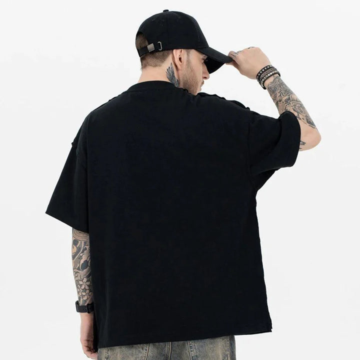 NUMBERS Print Gothic T-Shirt     - VILIVAUN