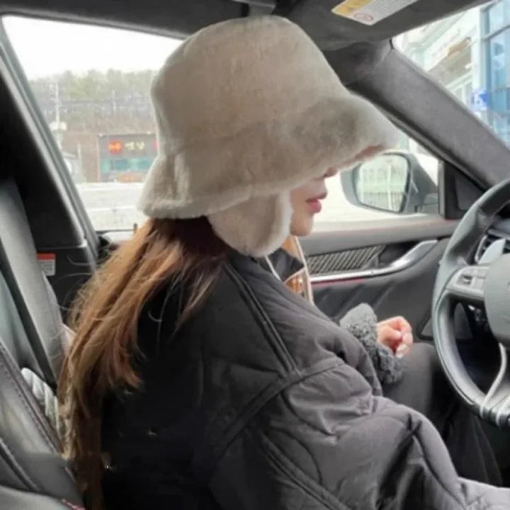 Gothic Bucket Hat With Ear Protection     - VILIVAUN