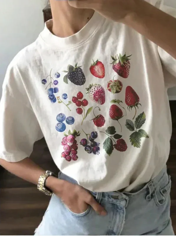 Berry Species Graphic Cotton T-Shirt