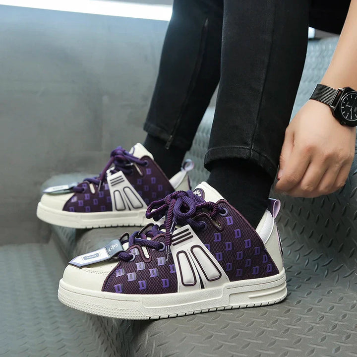 Y2K Purple Pulse Sneakers     - VILIVAUN