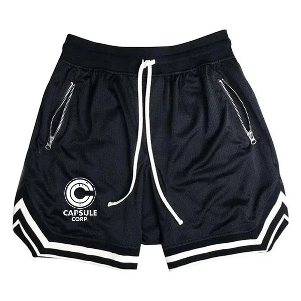 Breathable Print Drawstring Shorts