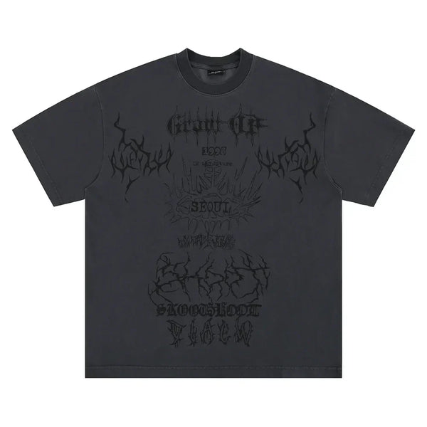 Stylish Printed Graphic Black T-Shirt