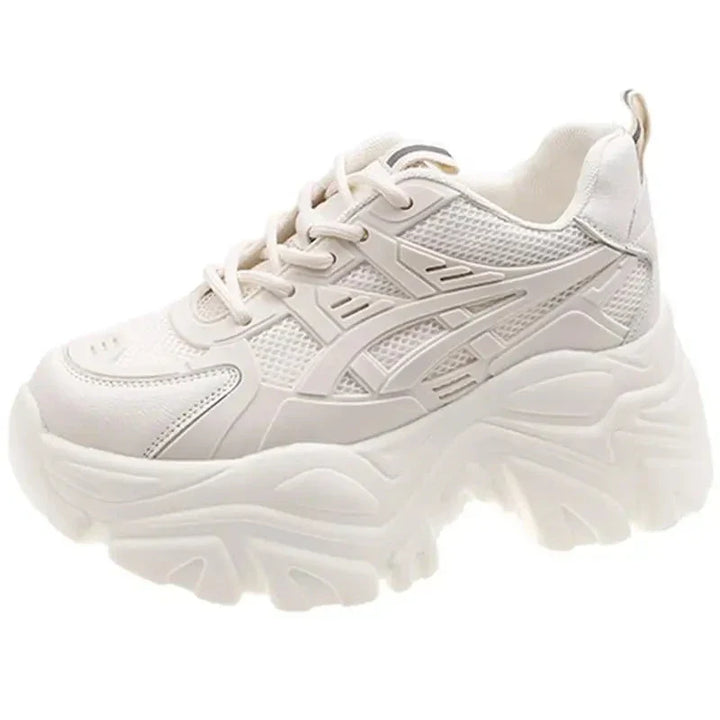 Air Mesh Chunky Sneakers  White 35  - VILIVAUN