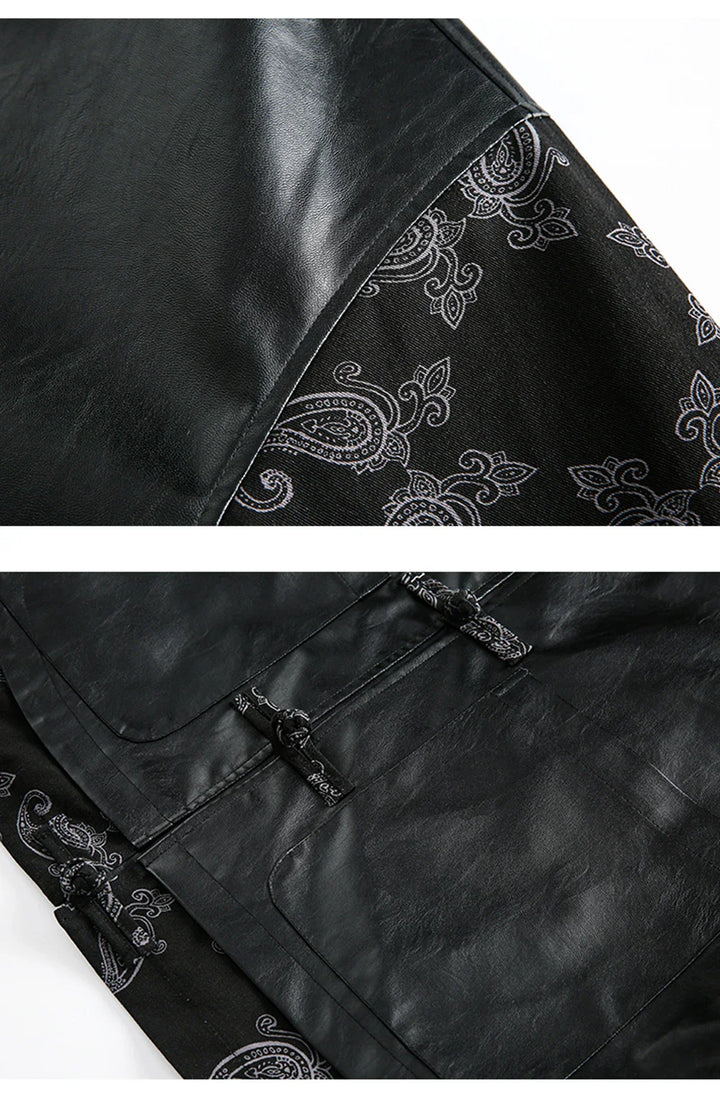 Moon lit Rebel Leather Jacket     - VILIVAUN