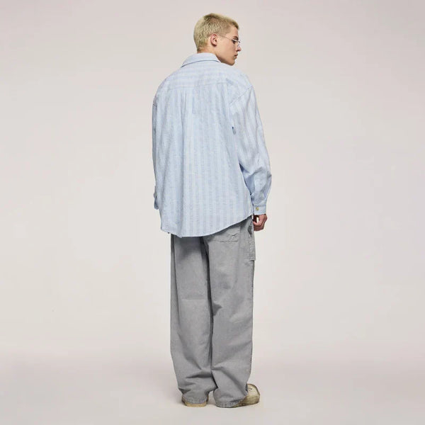 Classic Loose Striped Check Shirt