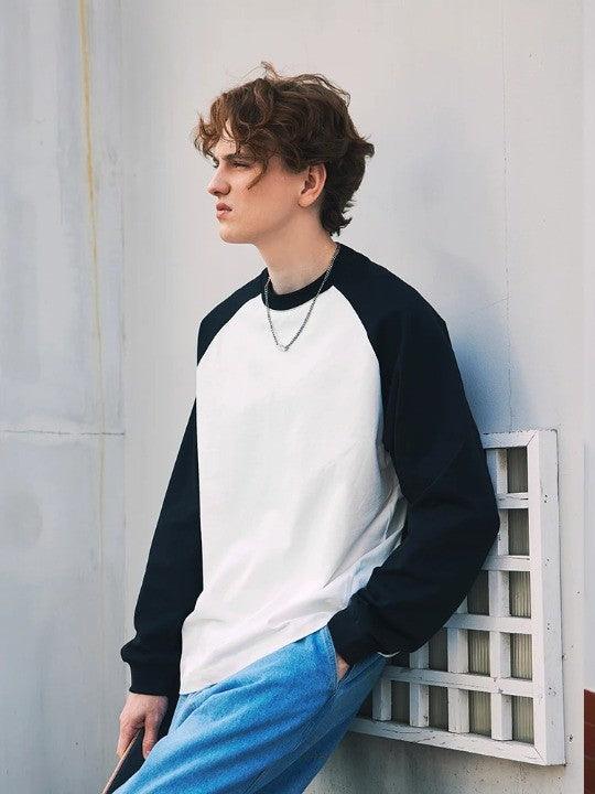 Casual Long Sleeve Oversized T-Shirt     - VILIVAUN