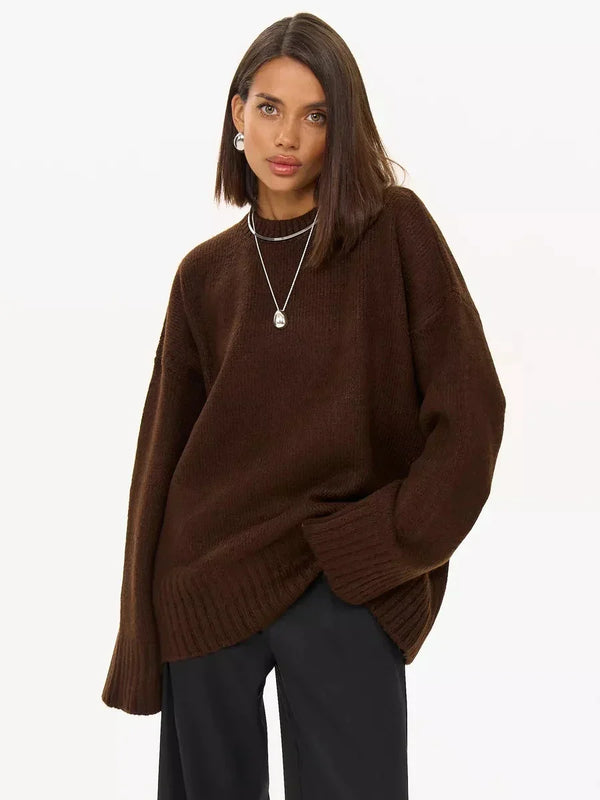 Brown Women's Oversized Sweater