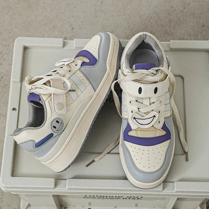 Smiley Strap Kicks Sneakers     - VILIVAUN