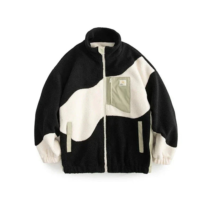 Wavy Thick Fur Jacket  Black S  - VILIVAUN