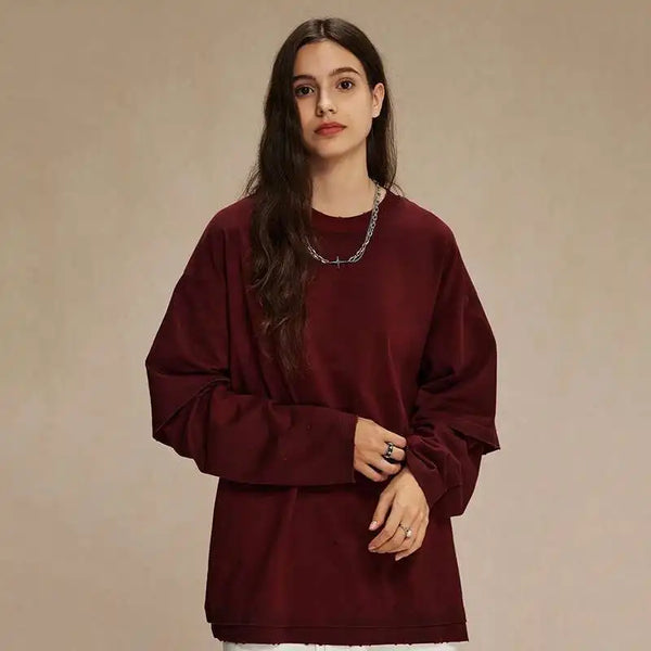 Classic American Style Long Sleeve T-Shirt