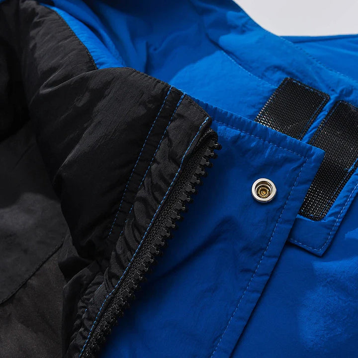 Letter Graphic Puffer Jacket     - VILIVAUN