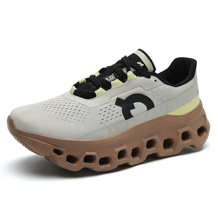 FlexRun Breathable Non Slip Workout Sneakers  Brown 41  - VILIVAUN