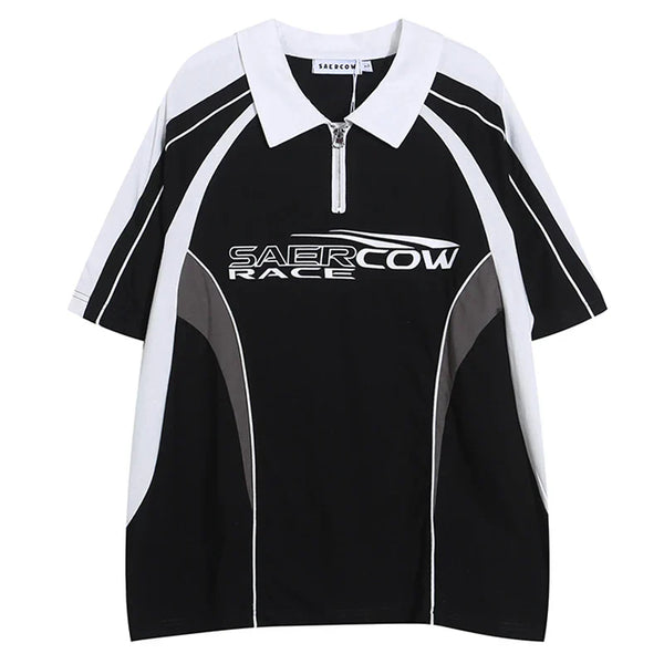 Retro Oversized Patchwork Hip Hop T-Shirt