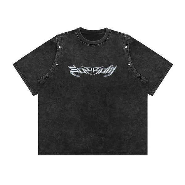 Vintage Gothic Print T-Shirt