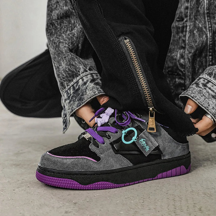 Urban Hip Retro Skate Sneakers     - VILIVAUN