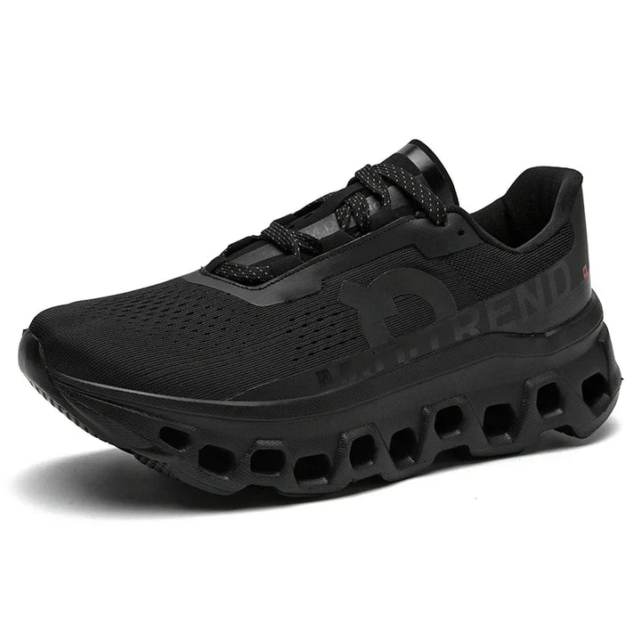 FlexRun Breathable Non Slip Workout Sneakers  Black 39  - VILIVAUN
