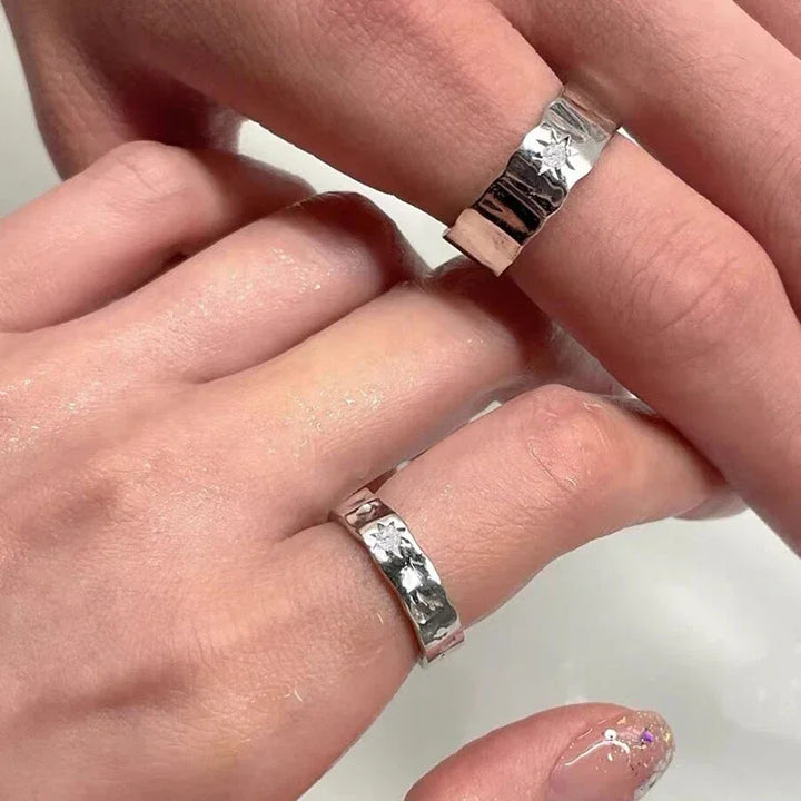 Y2k Cosmic Duo Punk Rings     - VILIVAUN
