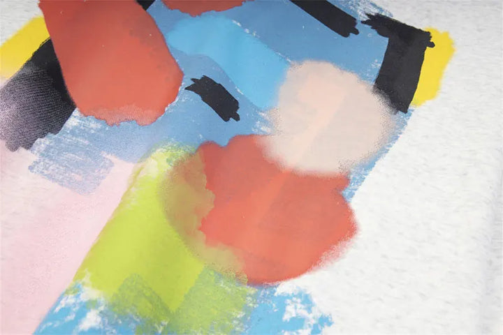 Y2K Paintings Mixed Color Hoodie - VILIVAUN