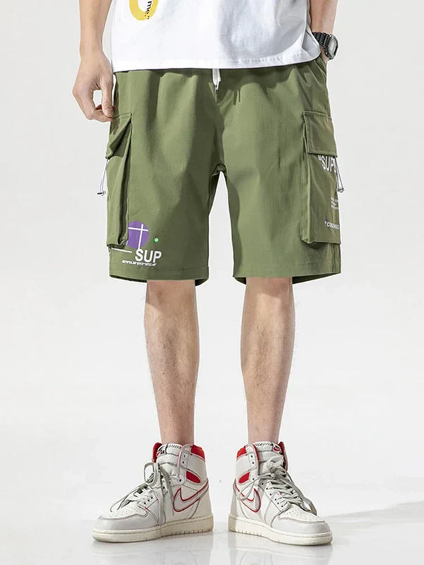 Japanese Multi-Pocket Cargo Shorts
