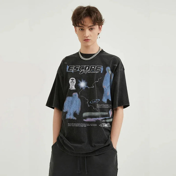 "Escape Dilemma" T-Shirt     - VILIVAUN